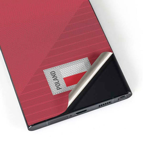 Poland Soccer Flag Galaxy S25 Ultra Skin